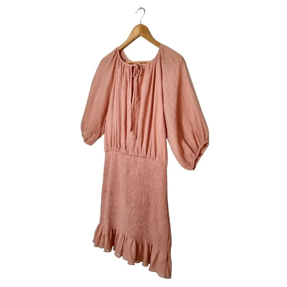 THE FATED Meiere Mini Dress Dusty Pink - Size 14 BNWT - Picture 5 of 9